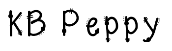 KB Peppy font